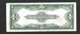 SHARP WOODS/WHITE SILVER CERTIFICATE 1923 $1 LARGE NOTE 2
