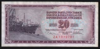 20 Dinara 1978 - Replacement Banknote (za) - P.  88a - Yugoslavia 1978 - Xf