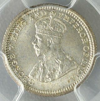 George V Hong Kong 5 Cents 1933 PCGS MS66 Silver 2