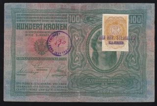 Yugoslavia - - 100 Kronen 1912 - Seal / Stamp - - Zagreb - - - - - - - -