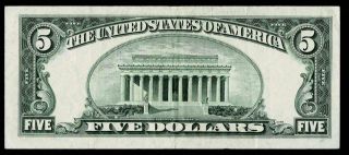 1934 - D $5 DOLLAR SILVER CERTIFICATE NOTE 2
