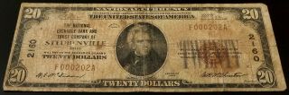 1929 $20 Nat ' l Currency,  The National Exchange Bank & Trust Co.  of Steubenville 2
