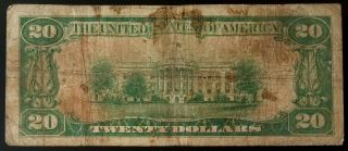 1929 $20 Nat ' l Currency,  The National Exchange Bank & Trust Co.  of Steubenville 4