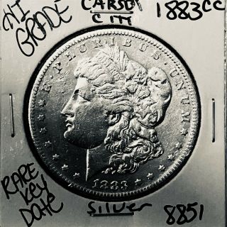 1883 Cc Morgan Silver Dollar Hi Grade U.  S.  Rare Key Coin 8851