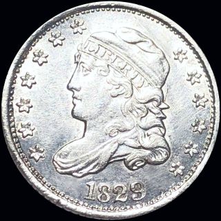 1829 Capped Bust Half Dime Nearly Uncirculated High End Philadelphia Silver Coin