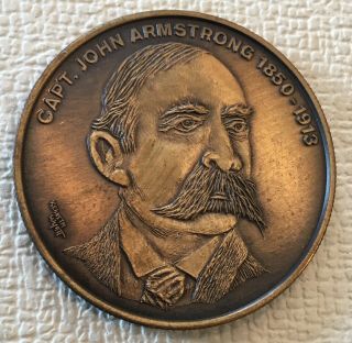 Texas Ranger Hall Of Fame Capt John Armstrong Coin Medal Police Law Enforcement