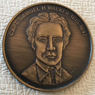 Texas Ranger Hall Of Fame Capt Samuel Walker Coin Medal Police Law Enforcement