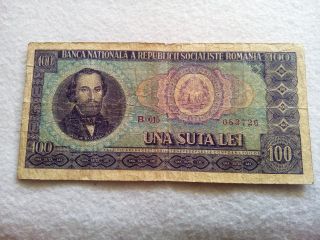 100 Lei 1966 Romania Banknote