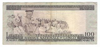 Belgian Congo - 100 Francs,  1967 2