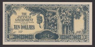 Malaysia / Japanese Government - 10 Dollars 1942 - Unc