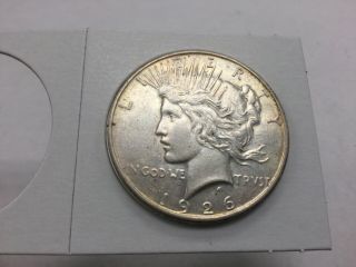 1926 - D Peace Dollar In Almost Uncirculated