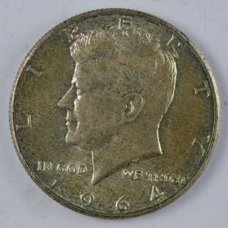 Altered Two Headed Kennedy 50 Cent Silver Piece With Toning
