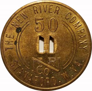 The River Company Stanaford,  West Virginia Wv 50¢ Orco Trade Token 1944
