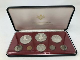 Cayman Islands 1972 Silver 8 Coin Proof Set 2.  77 Ozt Asw