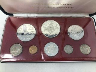 Cayman Islands 1972 Silver 8 Coin Proof Set 2.  77 ozt ASW 2