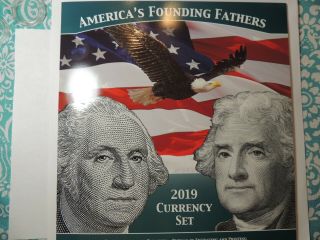2019 America’s Founding Fathers Currency Set Never Opened
