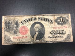 Series Of 1917 Large Size $1 Dollar Note Speelman - White