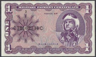Us Mpc 1 Dollar Note Series 681 Unc