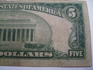 1934 - A $10 Gold Seal North Africa Silver Certificate K55612737A.  5 5
