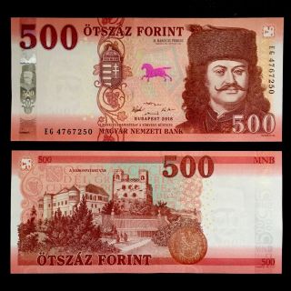 2018/2019 Hungary 500 Forint P - Unc Prince Rakoczi Ferenc Ii Castle