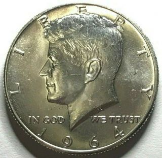 90 Silver John F.  Kennedy Half Dollar 1964 Jfk Circulated Us Coin