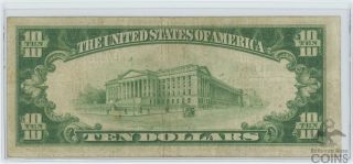 1929 United States $10 National Bank Clearfield PA Note Charter 855 2