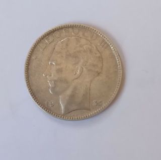 Belgium 1935 20 Fr Silver Coin Bu State (104)