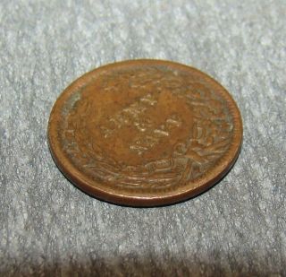 1863 Army Navy Coin / Token Copper 3/4 "