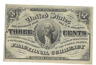 Civil War Era Three Cent Fractional Currency