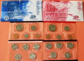 Us Uncirculated 1999 Pd Us Set U29 - 2with The First Set Of State Quarters,