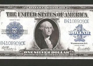 Woods/white Silver Certificate Horseblanket 1923 $1 Large Note