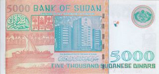 SUDAN 5000 DINARS 2002 P - 63 SPECIMEN UNC / 2