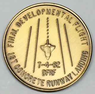 N004 NASA SPACE SHUTTLE COIN / MEDAL,  COLUMBIA,  STS - 4 FINAL TEST FLIGHT 2