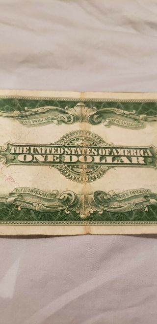 GORGEOUS WOODS/WHITE SILVER CERTIFICATE 1923 $1 LARGE NOTE 7