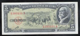 Caribbean 5 Pesos Banco Nacional De (p91c) Sn :s383151a.  Ef.