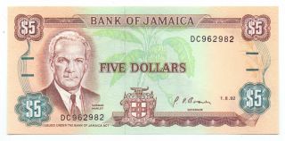 Jamaica 5 Dollars 1992,  P - 70