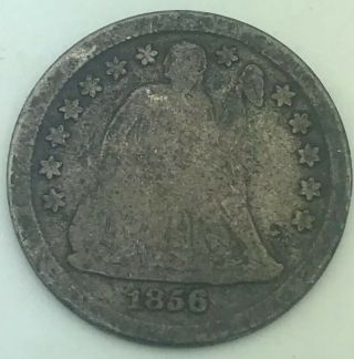 1856 Seated Liberty Silver One Dime 10c Coin.  99 Cent Listing