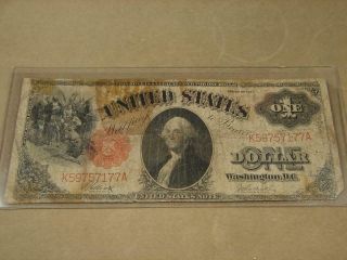 1917 United States Note $1 Red Seal Large Note