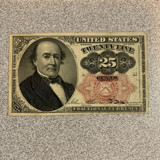 Us Fractional Currency 25 Cents Series 1874