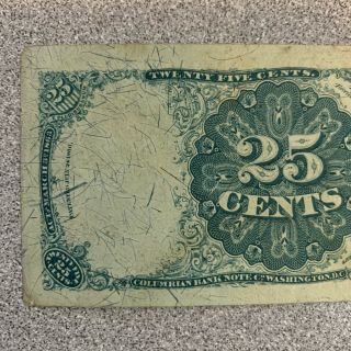 US Fractional Currency 25 Cents Series 1874 5