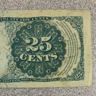 US Fractional Currency 25 Cents Series 1874 6