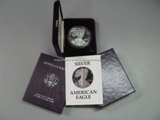 1987 S Proof Silver American Eagle Dollar Us $1 Ase Coin