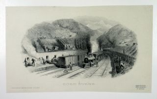 Abnc Proof Vig,  " Coke Ovens " Of Coal Train W/ Factory,  Ldp,  Unc,  Fbnc,  Ca.  1890 