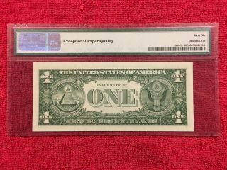 Fr 1900 - D 1963 1 Dollar Federal Reserve Note (Cleveland) PMG 66EPQ 4