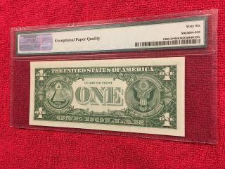 Fr 1900 - D 1963 1 Dollar Federal Reserve Note (Cleveland) PMG 66EPQ 5
