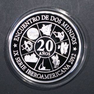 Nicaragua - Ix Serie Ibero - American - Encuentro De Dos Mundos 2012 Silver