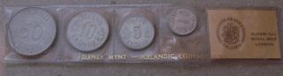Iceland Coin Set 1980,  Uncirculated.