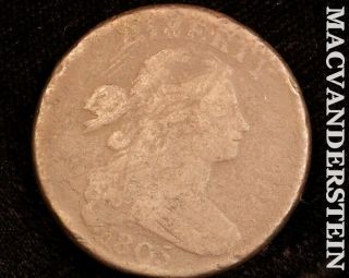 1805 Draped Bust Large Cent - S - 267 Semi Key Better Date I2174