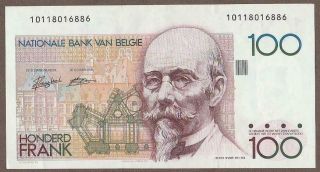 1982/94 Belgium 100 Franc Note