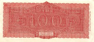 Italy 100 Lire 10.  12.  1944 P 75a Series E 192 Circulated Banknote SF 2